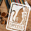 Plastic Drawing Painting Stencils Templates DIY-WH0396-509-3