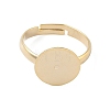 Adjustable Brass Pad Ring Settings KK-K414-10B-G-2