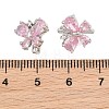 SHEGRACE Butterfly Brass Micro Pave Cubic Zirconia Spacer Bars XGRQ5K343-825P-A-3