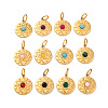 Mixed Gemstone Pendants STAS-M110-03G-1