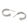 201 Stainless Steel Stud Earring STAS-C117-06A-P-2