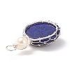 Natural Dyed Lapis Lazuli Pendants PALLOY-JF01790-03-4