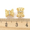 Brass Micro Pave CLear Cubic Zirconia Beads KK-Z044-05G-3