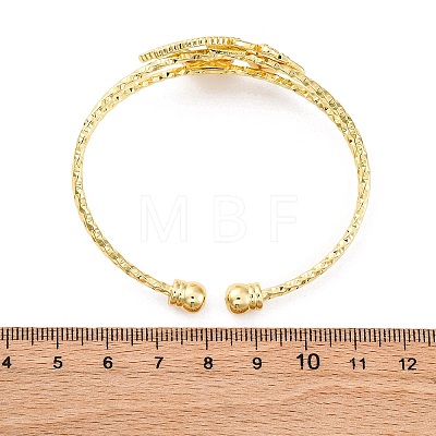 Brass Cuff Bangles BJEW-U025-01G-01-1