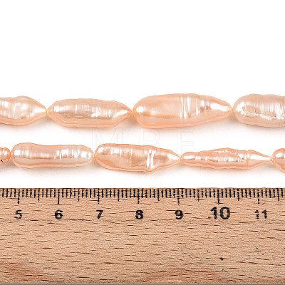 Baroque Natural Keshi Pearl Beads Strands PEAR-S020-H12-1
