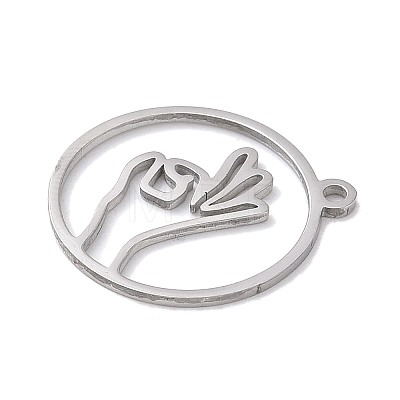 304 Stainless Steel Pendants STAS-Z131-01D-P-1