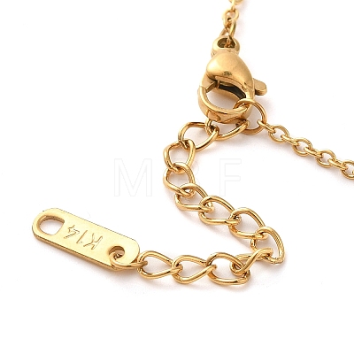 Vacuum Plating 304 Stainless Steel Pendant Necklaces NJEW-G125-04G-1