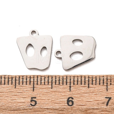 201 Stainless Steel Charms STAS-F368-03B-P-1