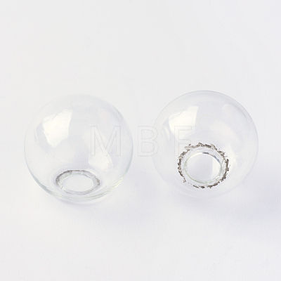 Round Mechanized Blown Glass Globe Ball Bottles X-BLOW-R001-18mm-1