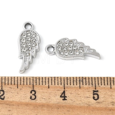 Alloy Crystal Rhinestone Pendants PALLOY-E775-13P-1