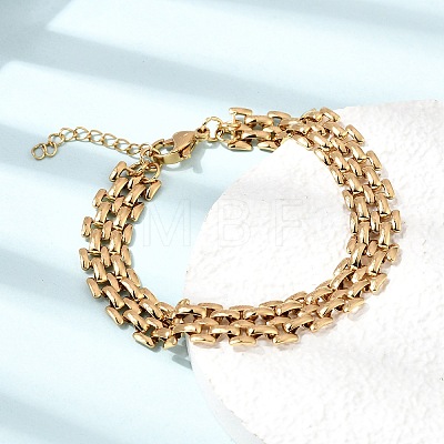 9.5MM 304 Stainless Steel Panther Chains Bracelets for Man and Women SA-CBAB767-14G-1
