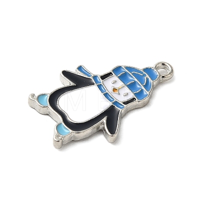 Winter Theme Alloy Enamel Pendants X-ENAM-M002-04N-P-1