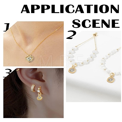 15pcs 15 Styles Alloy Charms ZIRC-YW0001-11-1