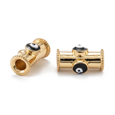 Real 18K Gold Plated Brass Tube Beads KK-A155-26G-1