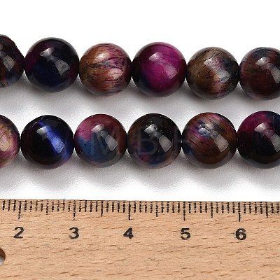 Natural Tiger Eye Beads Strands G-B133-A02-10mm-10-1
