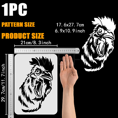 Plastic Drawing Painting Stencils Templates DIY-WH0396-664-1