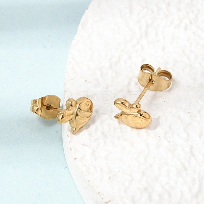 304 Stainless Steel Stud Earrings SA-CBABF3F-14G-02-1