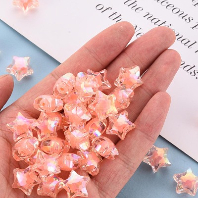 Transparent Acrylic Beads TACR-S152-02D-SS2109-1
