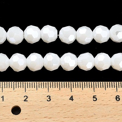 Opaque Glass Beads Strands EGLA-A035-P8mm-A01-1
