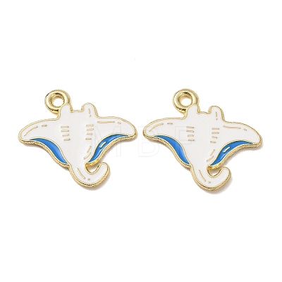 Ocean Alloy Enamel Pendants ENAM-B041-01F-1