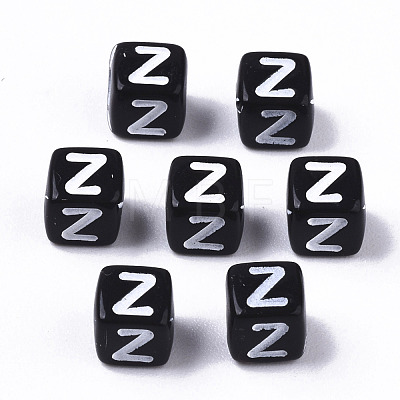 Opaque Acrylic Beads X-SACR-N002-01Z-1