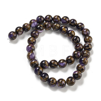 Synthetic Gold Clinquant Stone Beads Strands G-P549-A01-02E-1