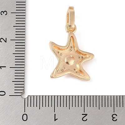 Brass Micro Pave Cubic Zirconia Pendant Bails KK-N256-17B-G-1