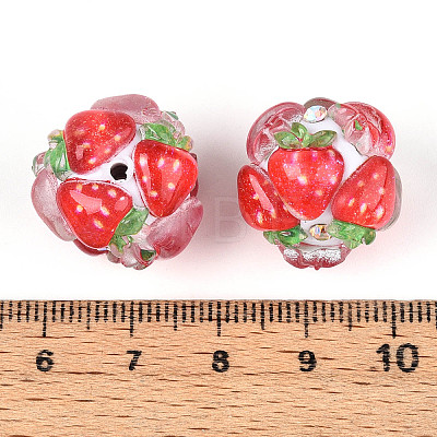 Fruit Round Resin Beads LS-RESI-T059-03D-1