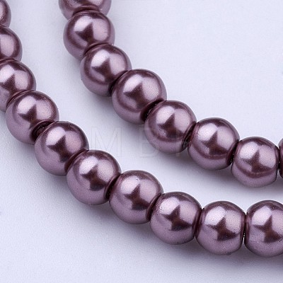 Glass Pearl Beads Strands HY-4D-B07-1