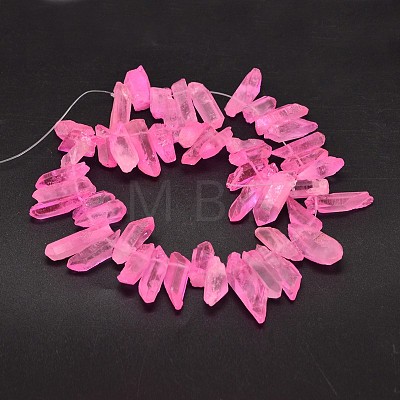 Natural Quartz Crystal Beads Strands G-A142-06A-1