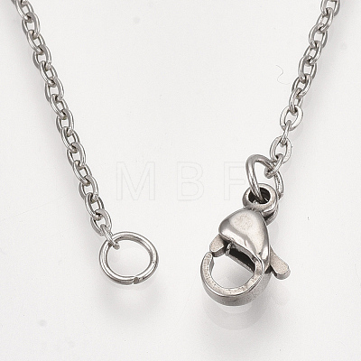 201 Stainless Steel Pendant Necklaces NJEW-T009-JN151-1-1