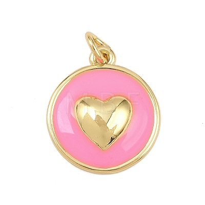 Brass Enamel Pendants KK-L251-02G-A05-1