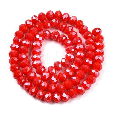 Electroplate Glass Beads Strands EGLA-A044-P6mm-A22-1