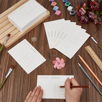 50Pcs Rectangle Blank Watercolor Paper Post Card DIY-WH0671-385-1