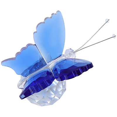 1Pc Glass Crytsal Butterfly Display Decorations LAMP-CN0001-01B-1