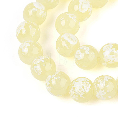 Baking Paint Glass Beads X1-DGLA-N015-10mm-08-1