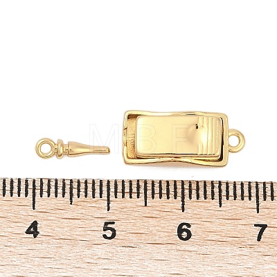 Brass Box Clasps KK-P291-39G-1