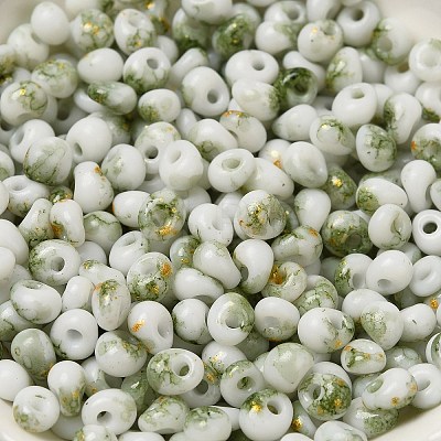 Baking Paint Glass Seed Beads SEED-F006-01A-05-1