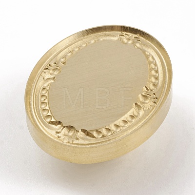 3D Embossed Photo Frame Brass Wax Seal Stamp Head AJEW-H138-01I-1