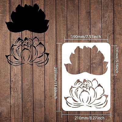 Large Plastic Reusable Drawing Painting Stencils Templates DIY-WH0202-177-1