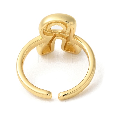 Brass Open Cuff Rings RJEW-U008-06R-G-1