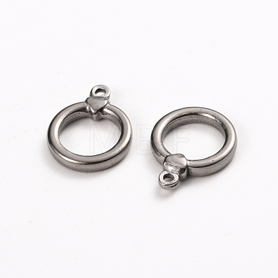 304 Stainless Steel Toggle Clasps Parts STAS-D142-04B-P-1