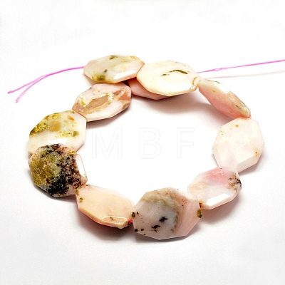 Natural Pink Opal Beads Strands G-F477-10-1