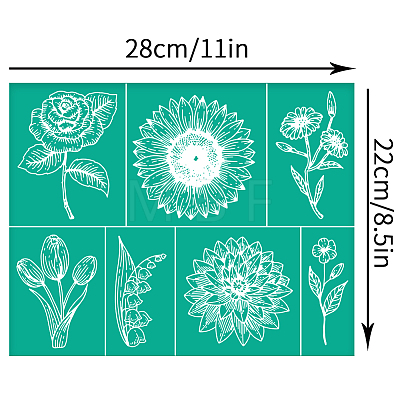 Self-Adhesive Silk Screen Printing Stencils DIY-WH0531-011-1