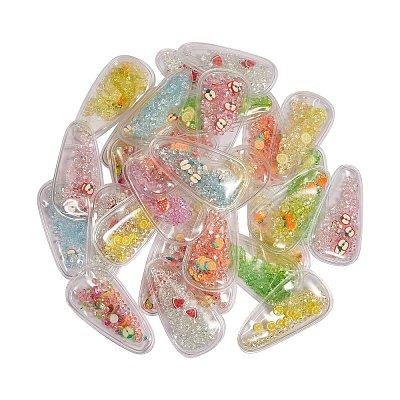 45Pcs 9 Colors Plastic with Resin and Polymer Clay Accessories RESI-CJ0001-175-1