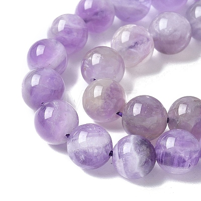 Natural Amethyst Beads Strands G-M445-8MM-01C-1