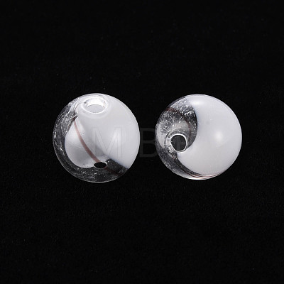 Transparent Handmade Blown Glass Globe Beads GLAA-T012-33A-05-1