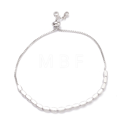 Cubic Zirconia Oval Tennis Bracelet for Men Women Gift BJEW-F417-05P-RS-1