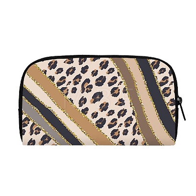 Cow Print Polyester Wallets with Zipper for Women's Bags PW-WG22187-04-1