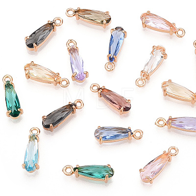 50Pcs Faceted Glass Pendants GLAA-SC0002-79-1
